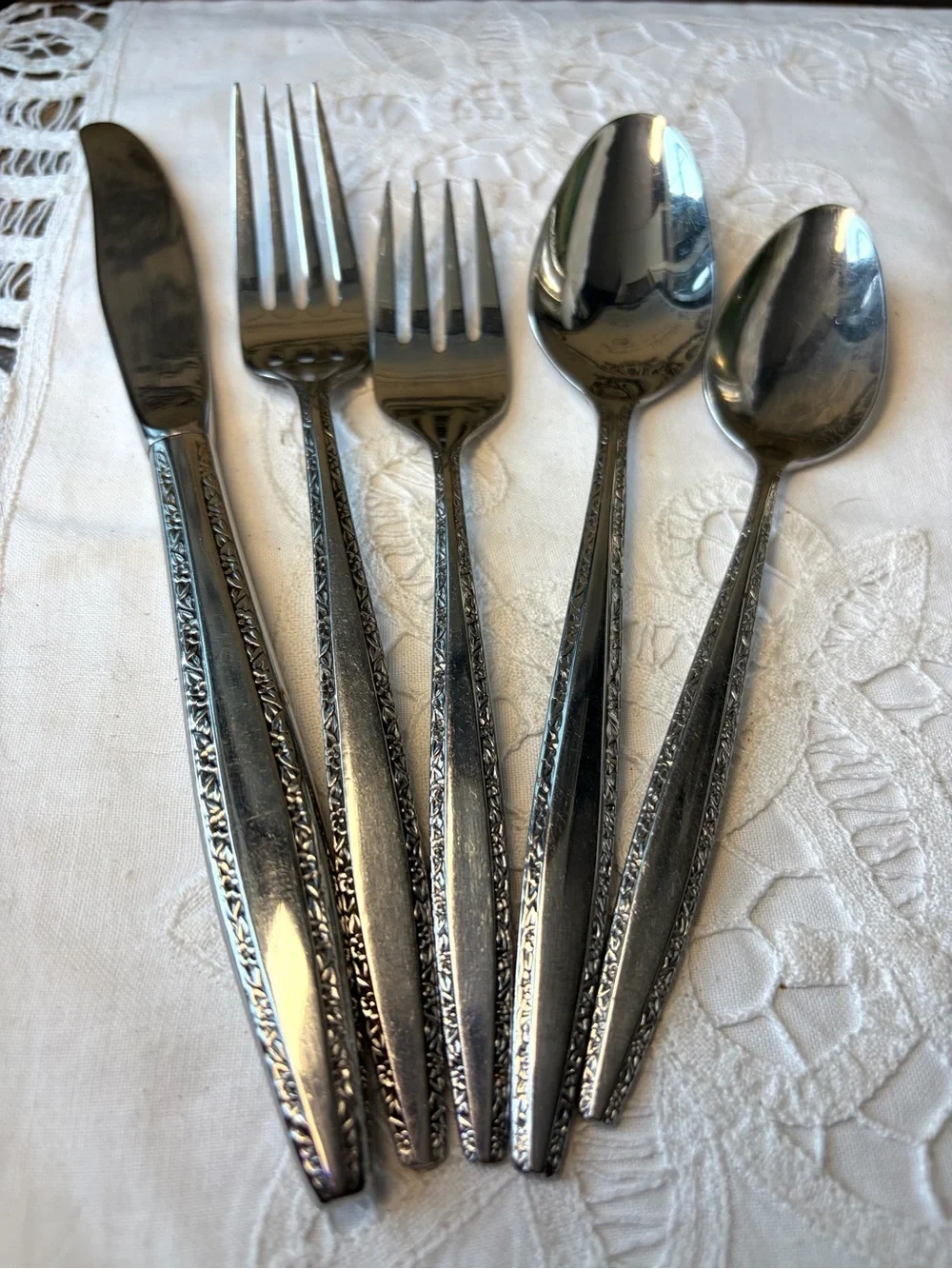 IS Fascination decorator stainless flatware place setting replacement flatware